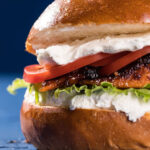 Фишбургер с лососем терияки